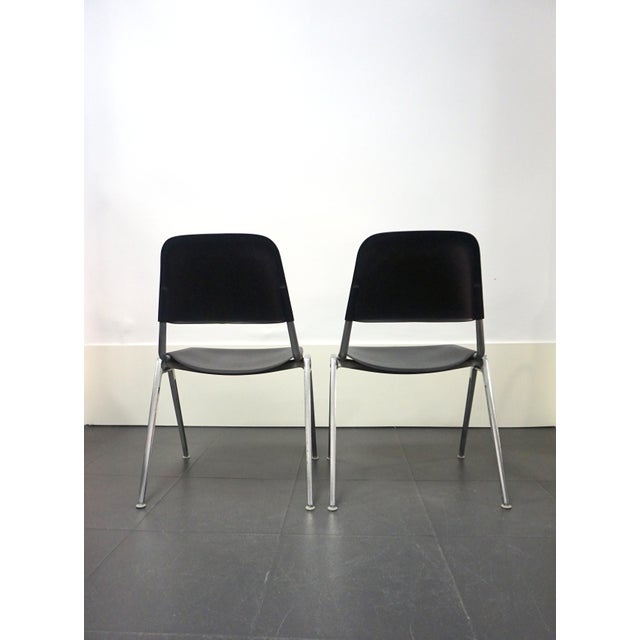 Metal Model 1601 Stackable Chairs by Don Albinson for Knoll, 1960s, Set of 4 For Sale - Image 7 of 14