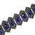 Antique Edwardian Sapphire Vauxhall Glass Bracelet Set 1910s For Sale - Image 4 of 11