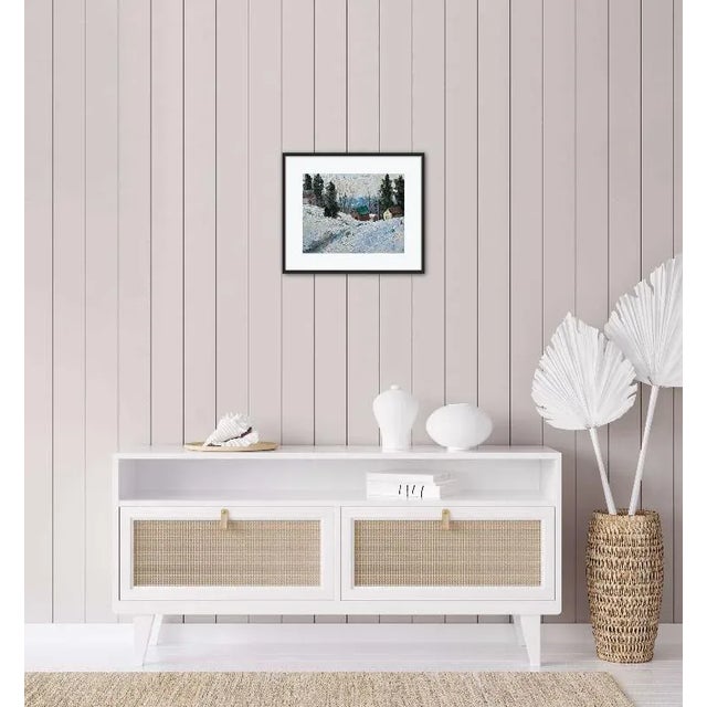 Contemporary Winter Landscape Oil Painting For Sale - Image 9 of 12