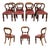 Victorian Mahogany English Chairs, 1970s, Set of 8 For Sale