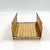 Metal Vintage Hollywood Regency Gold Metal Basketweave Guest Towel Tray For Sale - Image 7 of 12