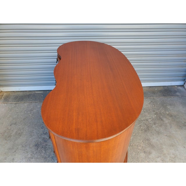 Wood 1940s Mahogany Desk For Sale - Image 7 of 15