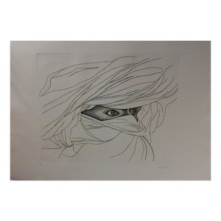 Giacomo Porzano, Arab Man's Eyes, 1974 For Sale