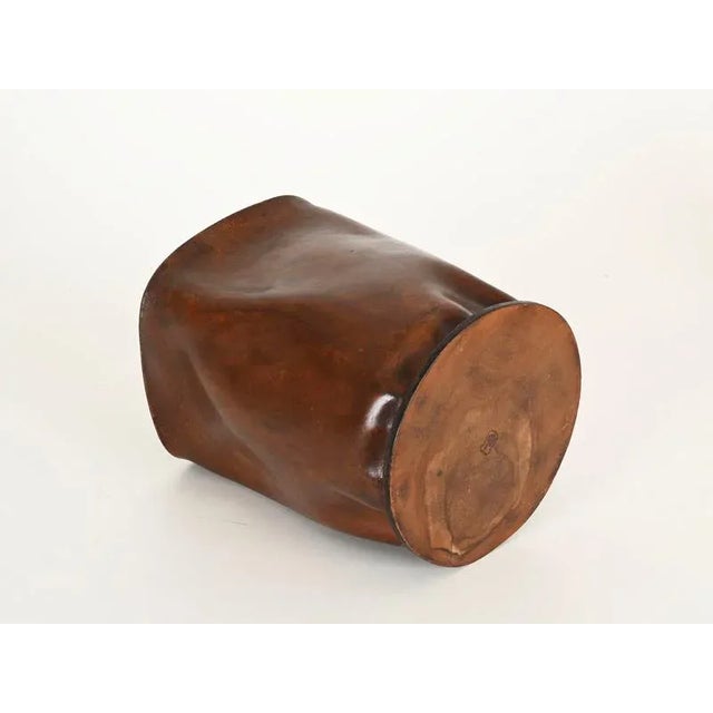 Mid-Century Modern Italian Leather Basket from Nova Tecno, 1950s For Sale - Image 10 of 15