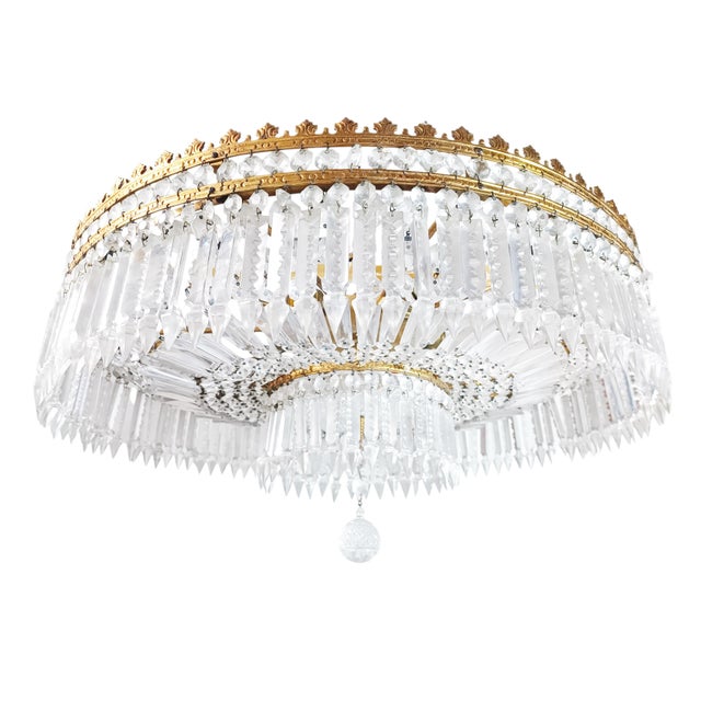 1920s Plafon Ceiling Light from Baccarat, 1920s For Sale - Image 5 of 7