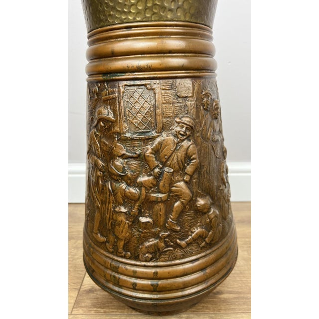 Vintage Umbrella Stand in Copper For Sale - Image 5 of 15
