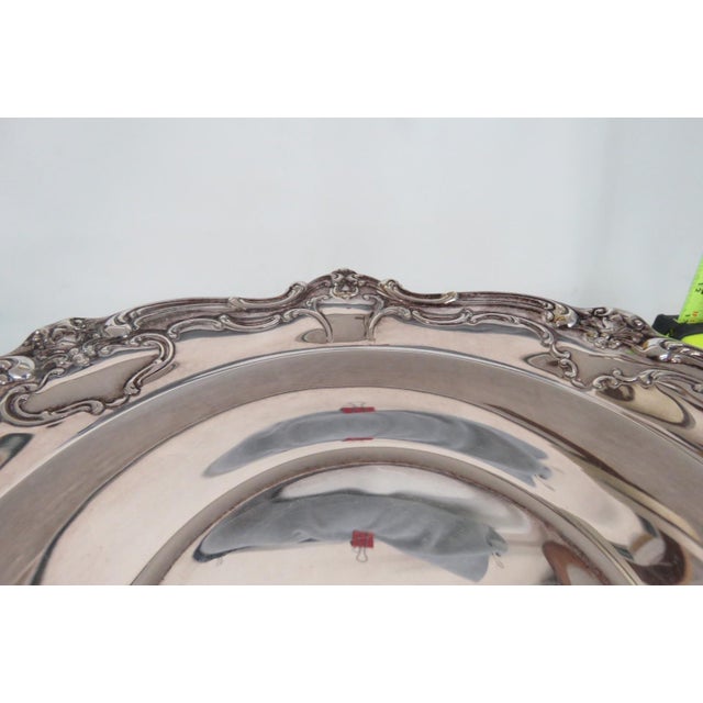 Gorham Mid 20th Century Silver Plated Platter For Sale - Image 9 of 11