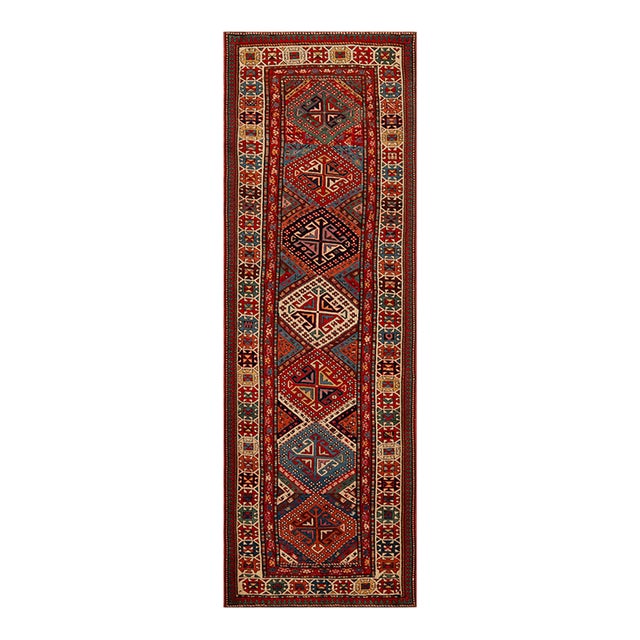 Nazmiyal Collection Antique Kazak Runner Rug For Sale