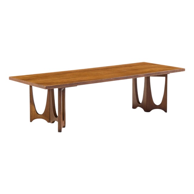 Broyhill Brasilia Mid Century Walnut Coffee Table For Sale