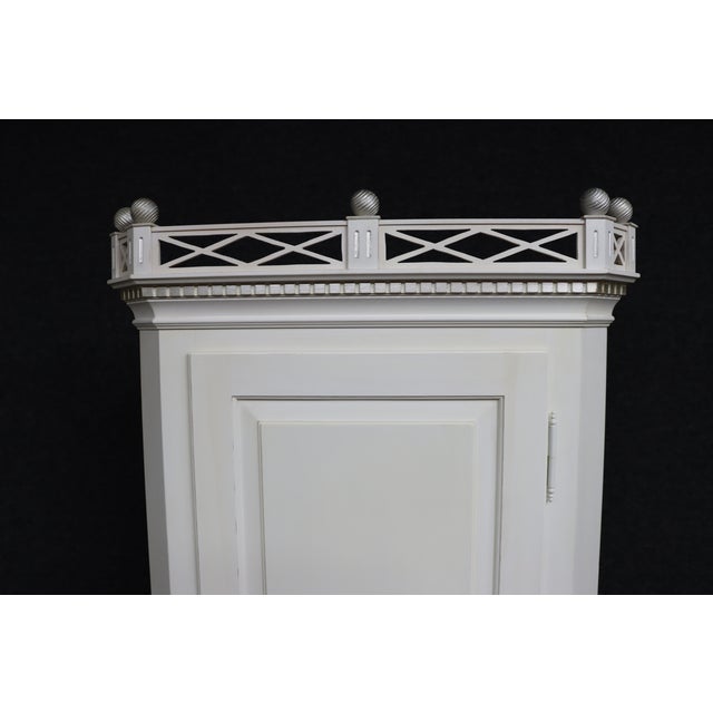 Late 20th Century Late 20th Century K. A. Roos Swedish Pine Corner Cabinet For Sale - Image 5 of 11