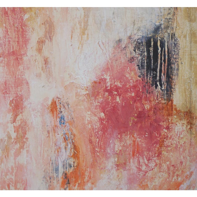 Laurie MacMillan "Soiree" Abstract Oil and Cold Wax Painting by Laurie MacMillan, Framed For Sale - Image 4 of 5