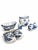 Vintage Dutch Blue and White Delft-Style Ceramic Pottery Set of 7 For Sale - Image 4 of 11