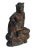 Chinese Vintage Chinese Brown Black Golden Wood Kwan Yin Statue For Sale - Image 3 of 5
