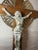 Large Vintage Church Used Wood Brass Ceremonial Processional Crucifix Cross For Sale - Image 12 of 13
