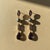 Metal Amethyst & Pearl Drop Earrings Studs, Silver, Gold, Pair For Sale - Image 7 of 8