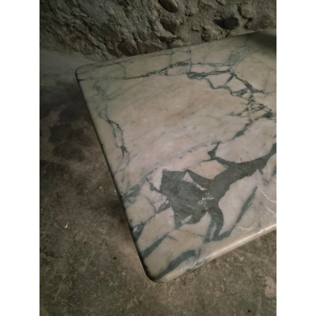 Antique French Marble Bistro Table with Cast Iron Base, 1920s For Sale - Image 13 of 18