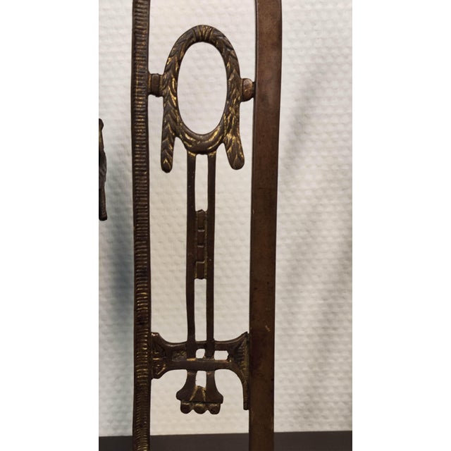 Metal Early 20th Century Italian Art Nouveau/Industrial Brass Desk Lamp For Sale - Image 7 of 13