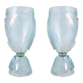 Example of Blue Murano Glass Lamps