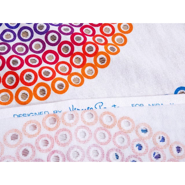 Textile Curve Middle Textile by Verner Panton for Mira-X, 1960s For Sale - Image 7 of 9