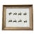 Contemporary Original Stephen Heigh Painting “Rabbits Jumping “ Vintage Modernist Wood Frame For Sale