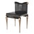 Black "Moglie" Chair With Bronze and Exclusive Accessory, Hand-Crafted For Sale - Image 8 of 12