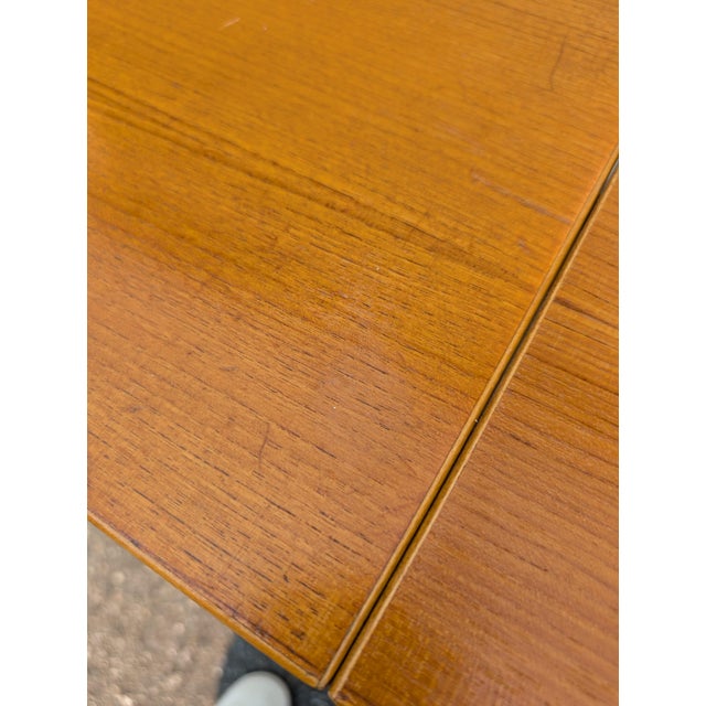 Edsby Edsbyverken 740 T Swedish MCM Teak Extendable Dining Table For Sale - Image 14 of 17