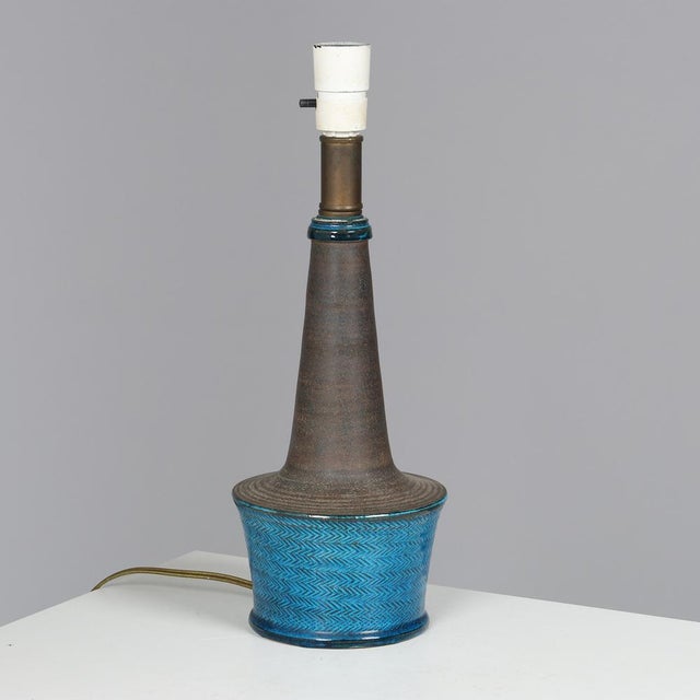 Mid-Century Modern Table Lamp by Nils Kähler, Næstved, Denmark, 1960s For Sale - Image 3 of 8