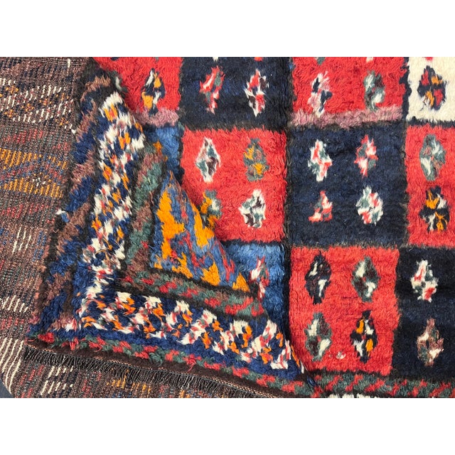 Antique Persian Tribal Lori Rug 6'1" X 7’6" For Sale - Image 4 of 6