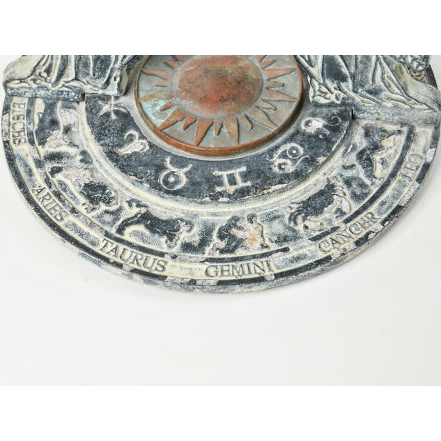 Virginia Metalcrafters Vintage Mixed Metal Armillary Sphere Garden Decor Sundial Made in Usa For Sale - Image 4 of 18