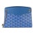 Blue Goyardine Canvas Mini Rouette Structure For Sale