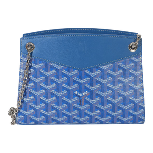 Blue Goyardine Canvas Mini Rouette Structure