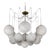 Schwung Globe Chandelier, 13-Light, Spider Web Form, Brass — Lbb, Black Gunmetal, Polished Nickel For Sale