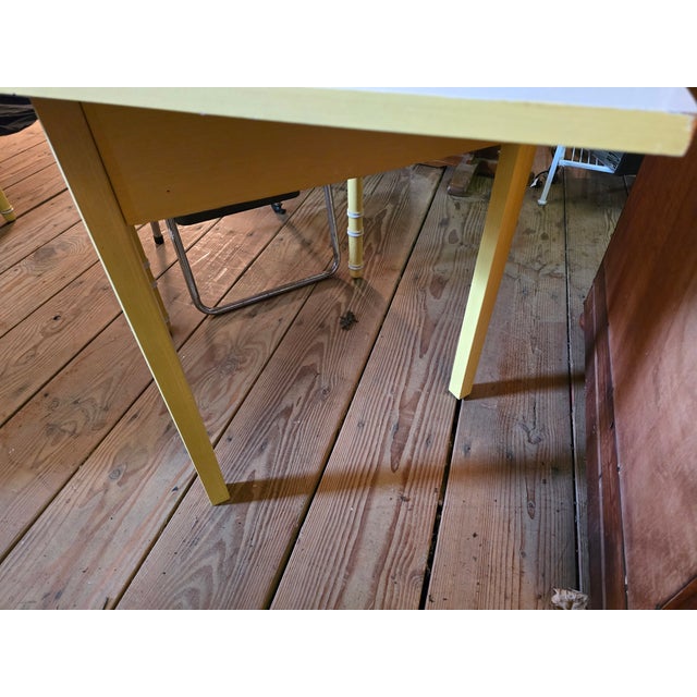 Thomasville Allegro Mid-Century Modern Faux Bamboo Corner Desk Set With Chair For Sale - Image 6 of 17