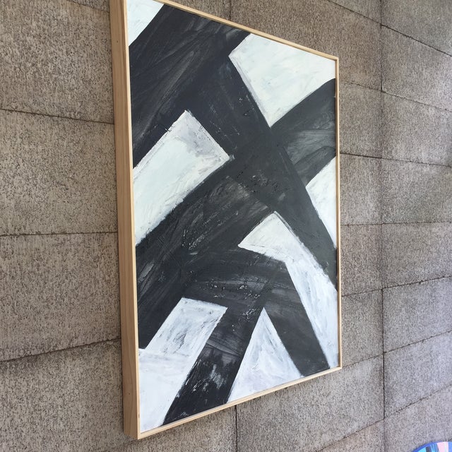 2010s Framed Original Abstract Painting For Sale - Image 5 of 10