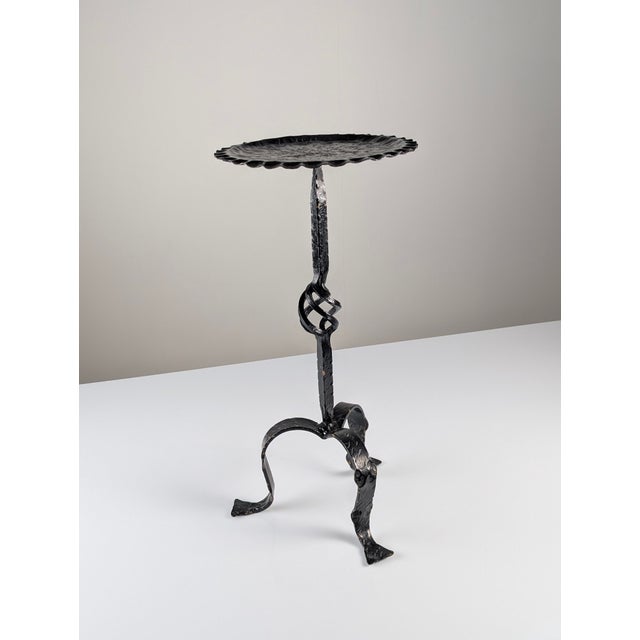 Metal Wrought Iron Martini Side Table, Spain, 1950s For Sale - Image 7 of 14