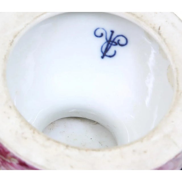 19th Century Dresden Porcelain Decorative Urn For Sale - Image 9 of 11