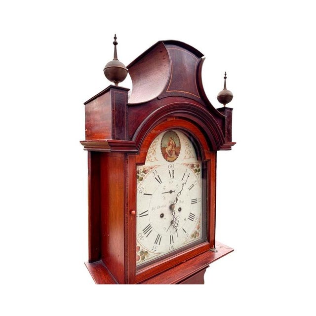 Antique Longcase Clock by Joseph Denton For Sale - Image 4 of 10
