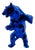 Blue Resin Standing Bear from Richard Orlinski For Sale