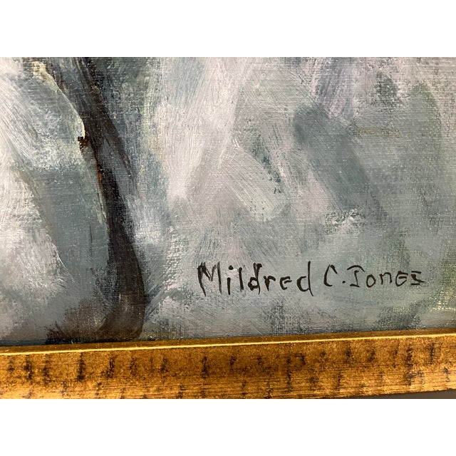 1970s 1970s “Flamenco Dancer” Original Oil Signed Mildred Jones For Sale - Image 5 of 5