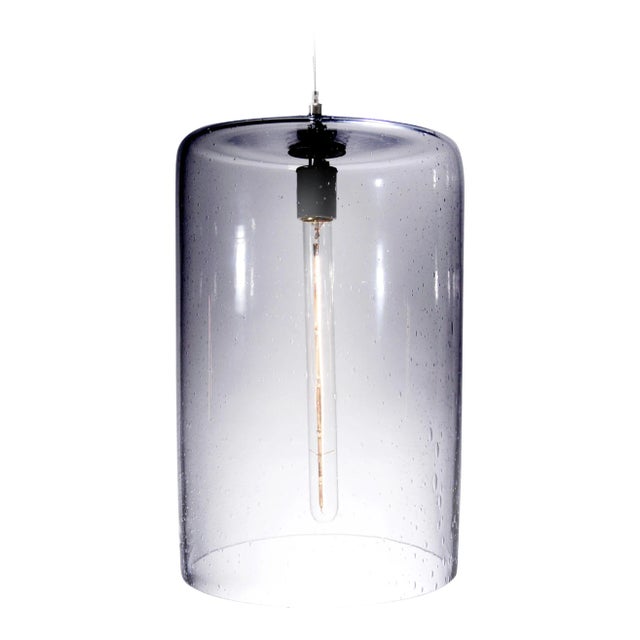 Zephyr Pendant Light from the Fizz Collection in Charcoal For Sale