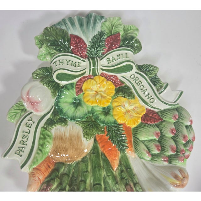 Fitz and Floyd Herb and Vegetable Bowl For Sale - Image 9 of 18