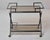 Mid-Century Modern Mid-Century Italian Black Faux-Bamboo Bar Trolley For Sale - Image 3 of 12