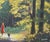 Original Oil Painting of Walking in the Forest For Sale - Image 4 of 5