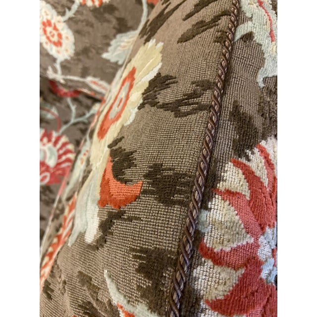 Brown Minton-Spidell Baroque-Style Arm Chair For Sale - Image 8 of 9