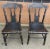 19th Century Set of Four 19th Century Ebonized and Decorated American Plank Chairs For Sale - Image 5 of 8
