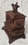 Victorian 1880s Black Forest Carved Walnut Jewelry Box With Birds, Floral Relief, & Key For Sale - Image 3 of 15