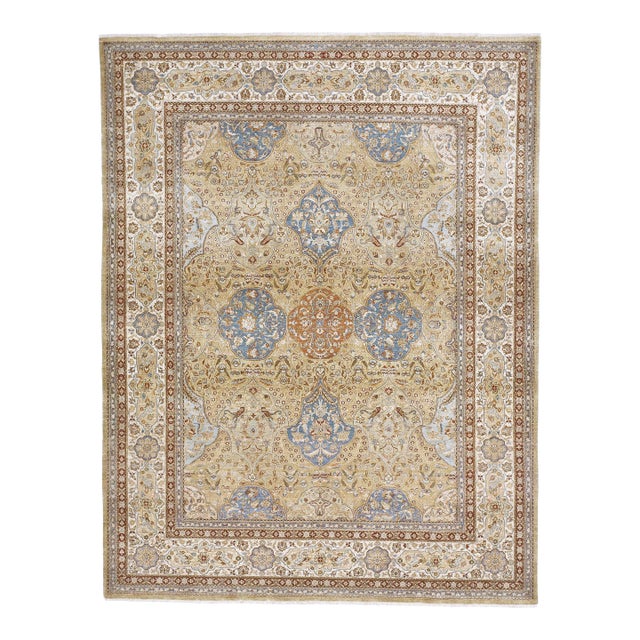 Genuine Hand Knotted Indo Persian Rug. 8'x 10' For Sale
