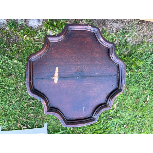 Late 19th Century Vintage Wood Plant Stand Pedestal For Sale - Image 5 of 9