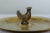Gold Art Deco Danish Ashtray in Brass & Zinc with Chicken from H.F. Ildfast, 1930s For Sale - Image 8 of 9