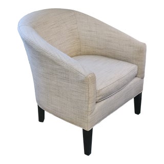 Mitchell Gold Bob Williams Natural Tweed Grace Club Chair For Sale